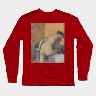 Bather Stepping into a Tub Long Sleeve T-Shirt